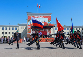 На главной площади КЧР состоялся митинг-парад в честь 81-й годовщины Победы в Великой Отечественной войне 
